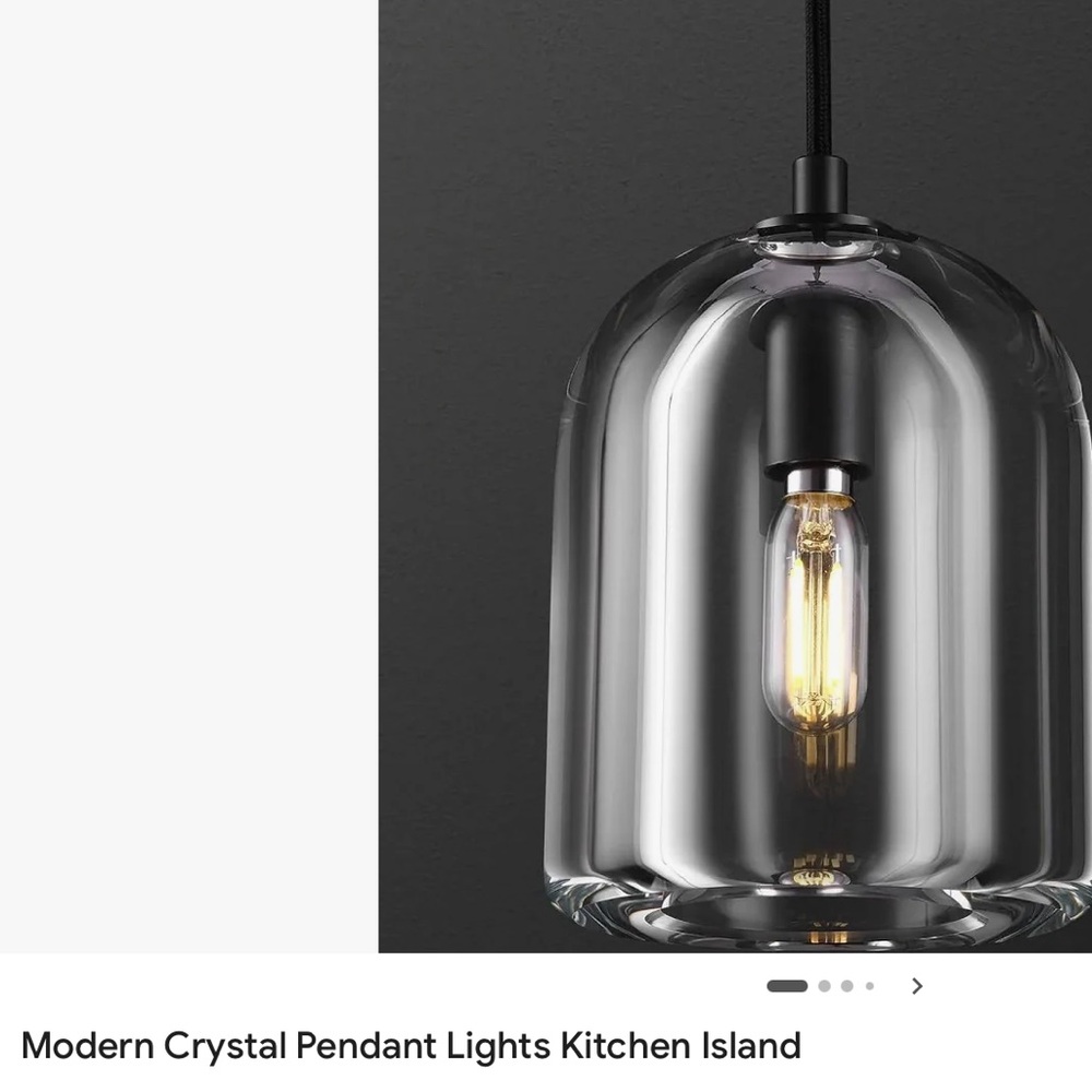 NWT Modern Crystal Pendant Light